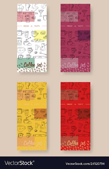 Hand drawn with fast food restaurant menu vector image