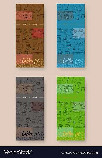 Hand drawn with fast food restaurant menu vector image
