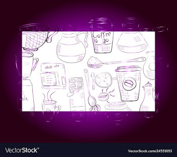 Hand drawn with fast food restaurant menu vector image