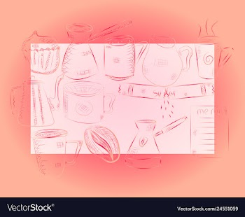 Hand drawn with fast food restaurant menu vector image