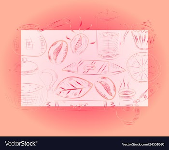 Hand drawn with fast food restaurant menu vector image