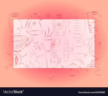 Hand drawn with fast food restaurant menu vector image