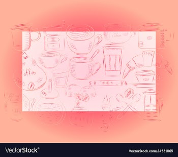 Hand drawn with fast food restaurant menu vector image