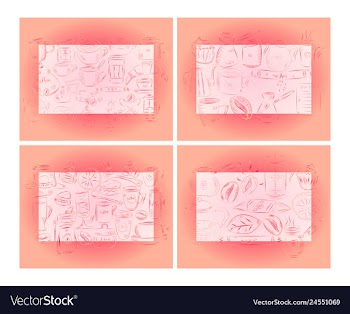 Hand drawn with fast food restaurant menu vector image