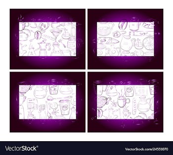 Hand drawn with fast food restaurant menu vector image