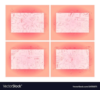Hand drawn with fast food restaurant menu vector image