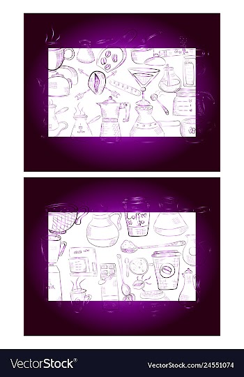 Hand drawn with fast food restaurant menu vector image