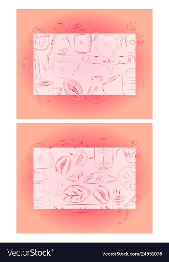 Hand drawn with fast food restaurant menu vector image