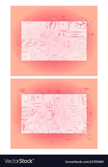 Hand drawn with fast food restaurant menu vector image
