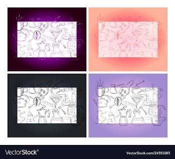 Hand drawn with fast food restaurant menu vector image