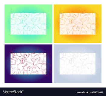 Hand drawn with fast food restaurant menu vector image