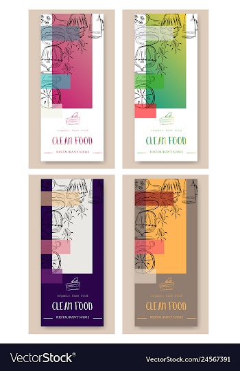 Hand drawn with fast food restaurant menu vector image