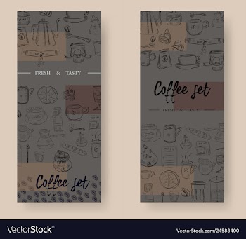 Hand drawn with fast food restaurant menu vector image