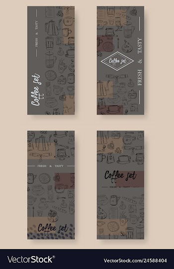 Hand drawn with fast food restaurant menu vector image