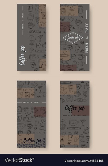 Hand drawn with fast food restaurant menu vector image