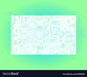 Hand drawn with fast food restaurant menu vector image