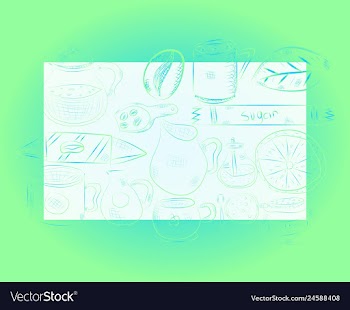 Hand drawn with fast food restaurant menu vector image