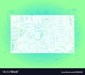 Hand drawn with fast food restaurant menu vector image