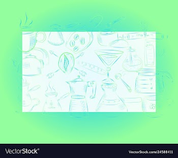 Hand drawn with fast food restaurant menu vector image