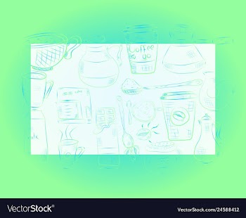 Hand drawn with fast food restaurant menu vector image