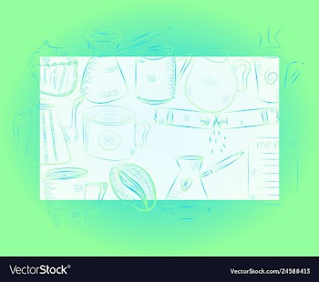Hand drawn with fast food restaurant menu vector image