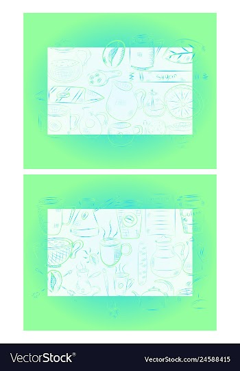Hand drawn with fast food restaurant menu vector image