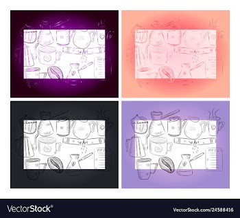 Hand drawn with fast food restaurant menu vector image