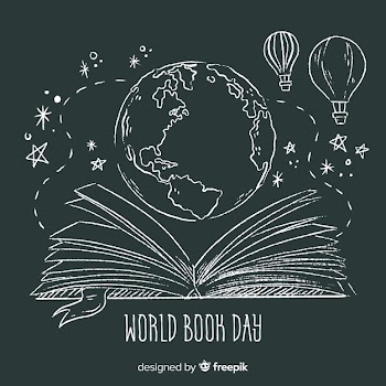 Hand drawn world book day background Free Vector