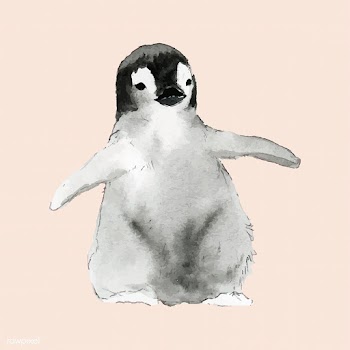 Hand-drawn young emperor penguin watercolor s.. | Free stock vector - 489156
