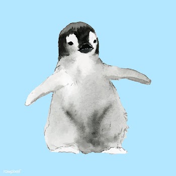 Hand-drawn young emperor penguin watercolor s.. | Free stock vector - 489386