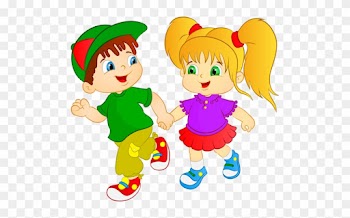 Hand Embroidery - Boy And Girl Cartoon