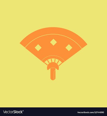 Hand fan of Chinese Folding vector image
