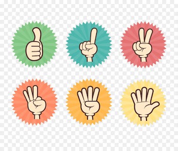 Hand Finger - Five fingers different action finger direction 
