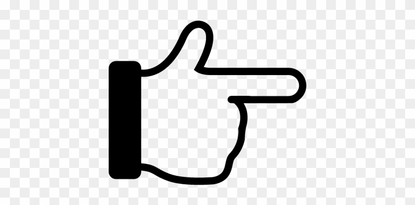 Hand Finger Pointing To Right Vector - Hand Pointing Icon Png