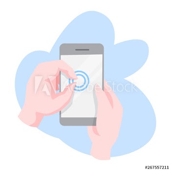 Hand gesture for mobile phone and digital tablet