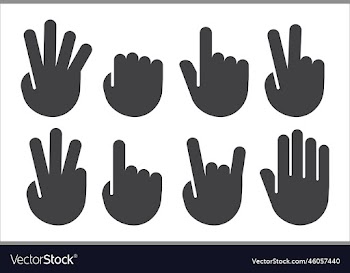 hand gestures icon set