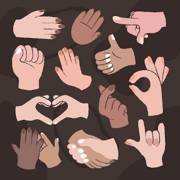 Hand gestures sticker set, psd | Free PSD Illustration - rawpixel
