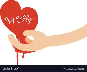 Hand giving hearts with love text vector image