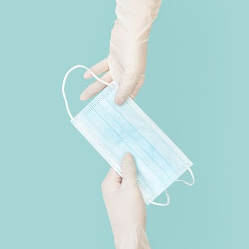 Hand giving mask Covid-19 prevention | Free stock photo | High Resolution image