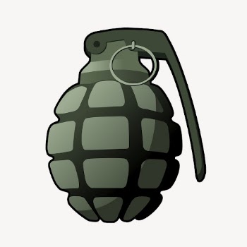 Hand grenade clipart, illustration vector. | Free Vector - rawpixel