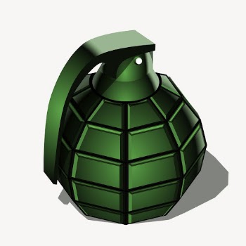 Hand grenade clipart, illustration vector. | Free Vector - rawpixel