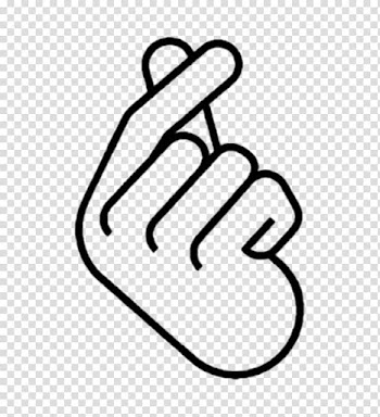 Hand heart Finger Drawing K-pop, heart transparent background PNG clipart