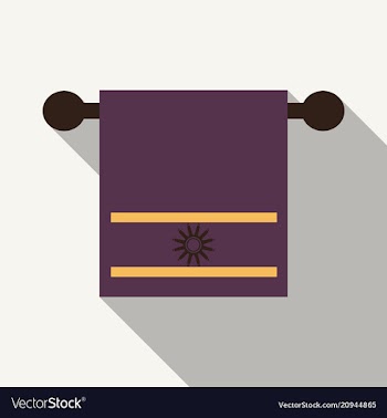 Hand holder towel clean bath hygiene cotton vector image
