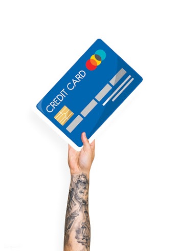 Hand holding a credit card cardboard prop | Free stock psd mockup - 526179