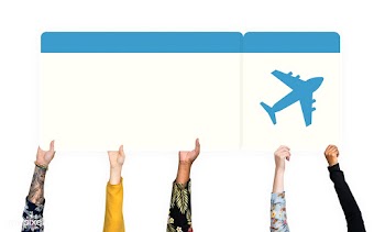 Hand holding a flight ticket | Free stock psd mockup - 525884