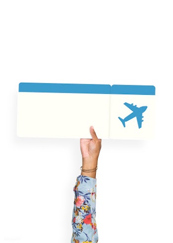 Hand holding a flight ticket | Free stock psd mockup - 525967