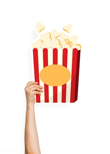 Hand holding a popcorn cardboard prop | Free stock psd mockup - 526256