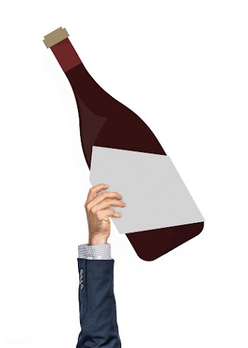 Hand holding a red wine bottle | Free stock psd mockup - 536604