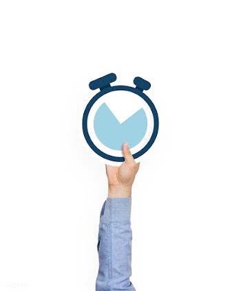 Hand holding a stopwatch clock clipart | Free stock psd mockup - 536298