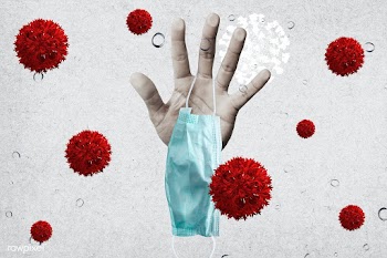 Hand holding a used face mask during the coronavirus pandemic  | Free  illustration - 2317454